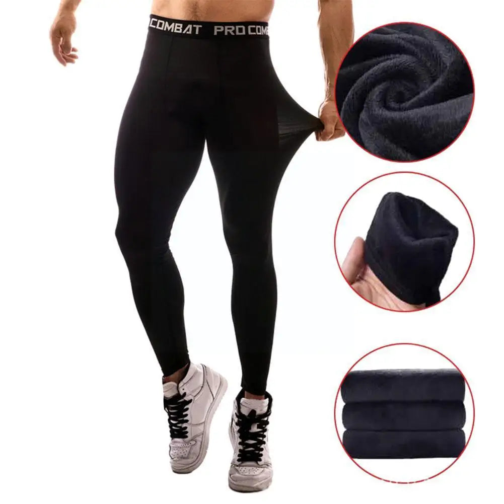 GloFit Men’s Compression Pants Athletic Tight, Leggings Base Layer Bottoms for Exercise