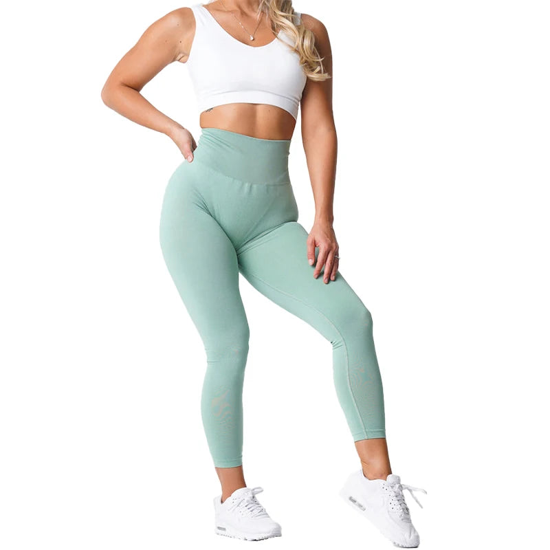 NVGTN Seamless Leggings Spandex Woman Fitness Elastic Breathable Hip-lifting Gym Leggings