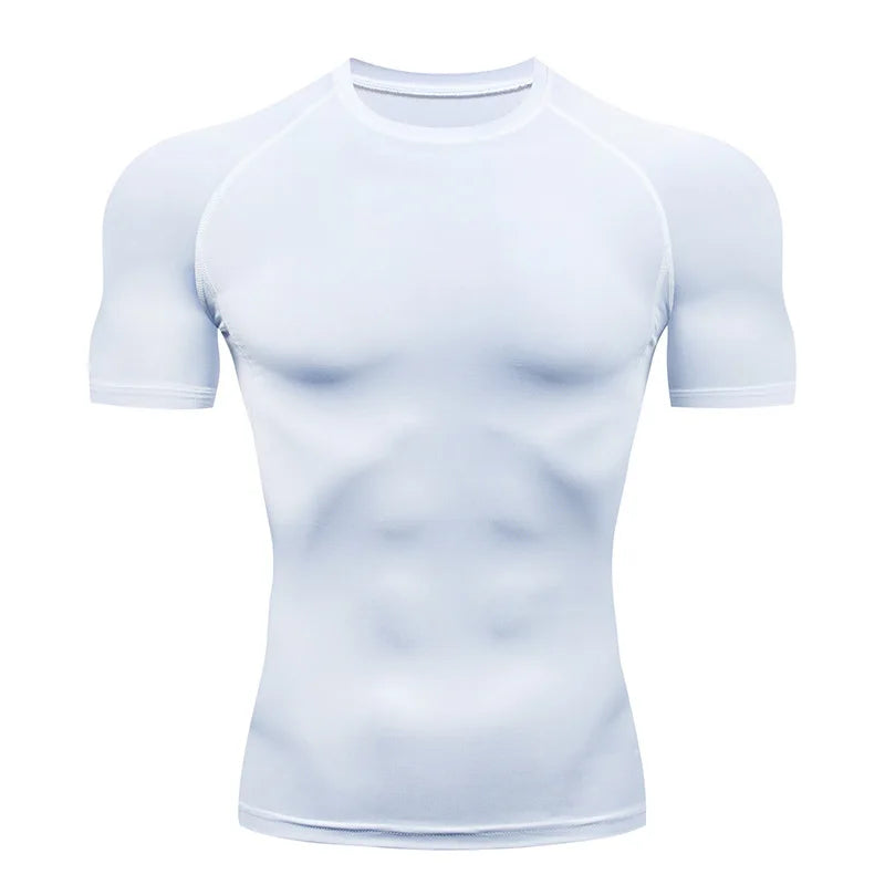 The GloFit’s Fitness Compression Shirt Short Sleeve, Rash guard, High Intensity Training Shirt